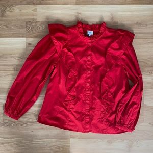 A new day Red Button Down Shirt